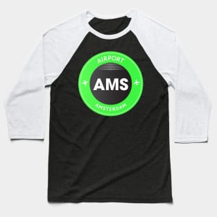 Amsterdam green Baseball T-Shirt